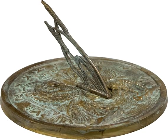 ROME INDUSTRIES 2338 Brass Swan Sundial