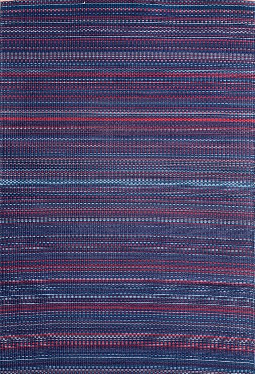 Mad Mats Geometric Outdoor Rug, Reversible Plastic Mat (5' x 8', Mix - Indigo Purple)