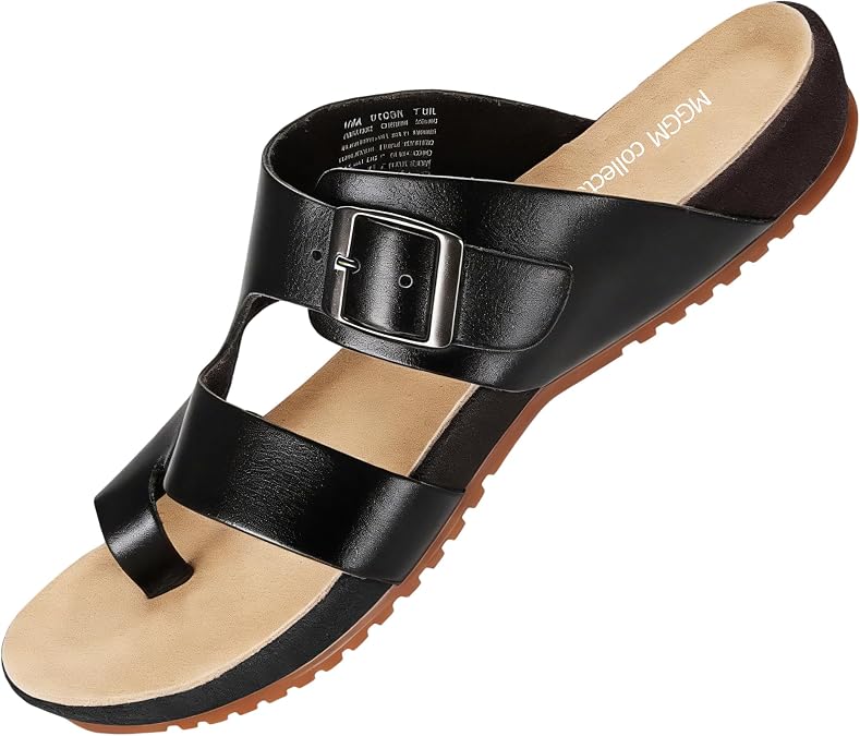 MGGM collection Mens Cow Leather Flip Flops Sandals