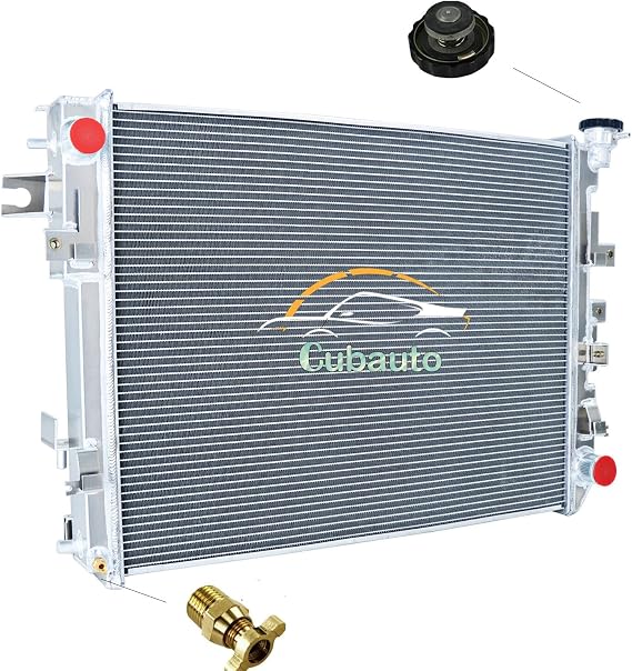 4 Row Core Full Aluminum Radiator for 2011-2018 Ram 1500/2500/3500 2009-2010 for Dodge Ram 1500/2500 2012 2013 2014 2105 2016 2017 for Dodge Ram Radiators