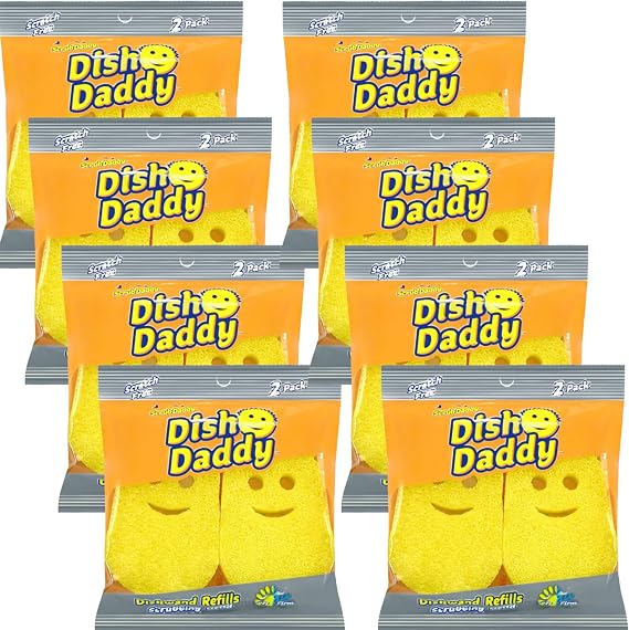 Scrub Daddy Dish Daddy Refills Pad 8 x 2 Pack
