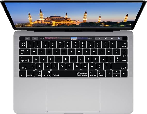 KB Covers Turkish QWERTY ISO Keyboard Cover with MacBook Pro Touch Bar (Late 2016) 19115