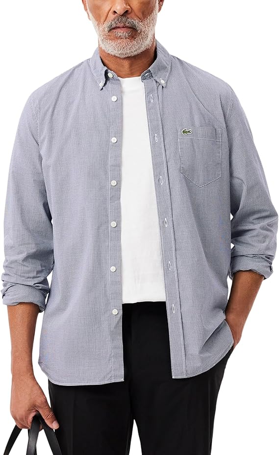 Lacoste Men's Regular Fit Cotton & Wool Overshirt