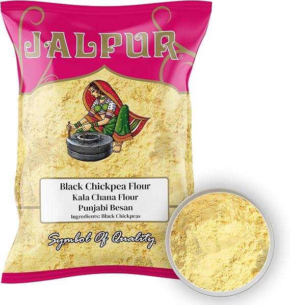 JALPUR MILLERS Black Chickpea Flour Punjabi Besan 1kg – High Protein, Indian Gram Flour for Cooking, Baking & Snacks – Rich in Fibre & Nutrients, Perfect for Pakoras, Curries, Healthy Recipes