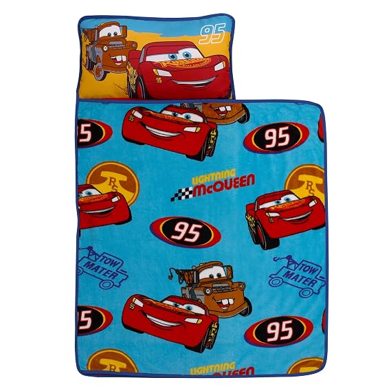 Disney Cars Radiator Springs Toddler Nap Mat with Lightning McQueen