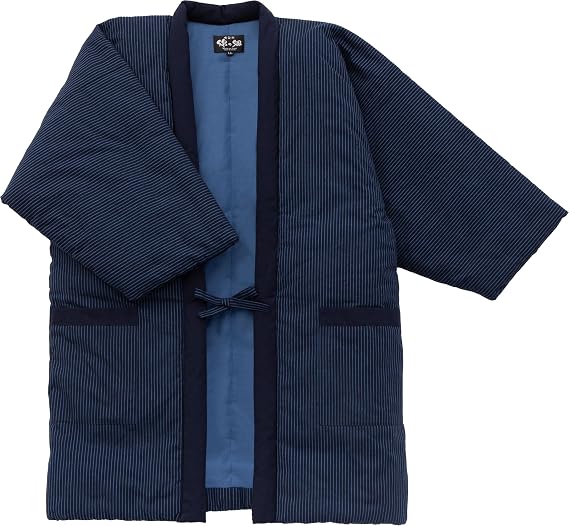 Vertical Stripe Hanten *Import*Japanese clothes size Men's (X-Large Size)