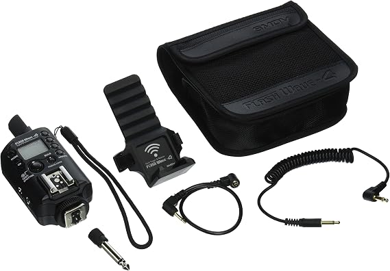 SMDV Flash Wave-4 Professional Flash Trigger for Studio Strobe, Flash & Camera, Black (SMDV-FW4-1xSngl)