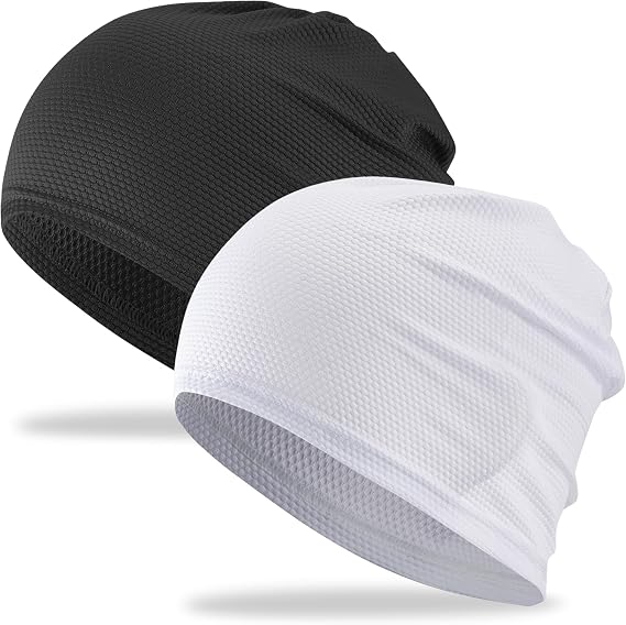 Cooling Skull Caps for Men Women Thin Breathable Mesh Beanie