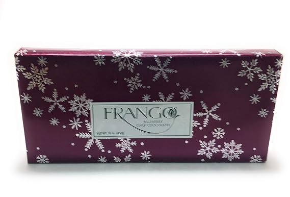 Frango Raspberry Dark Chocolates Gift Wrapped Seasonal 16 oz