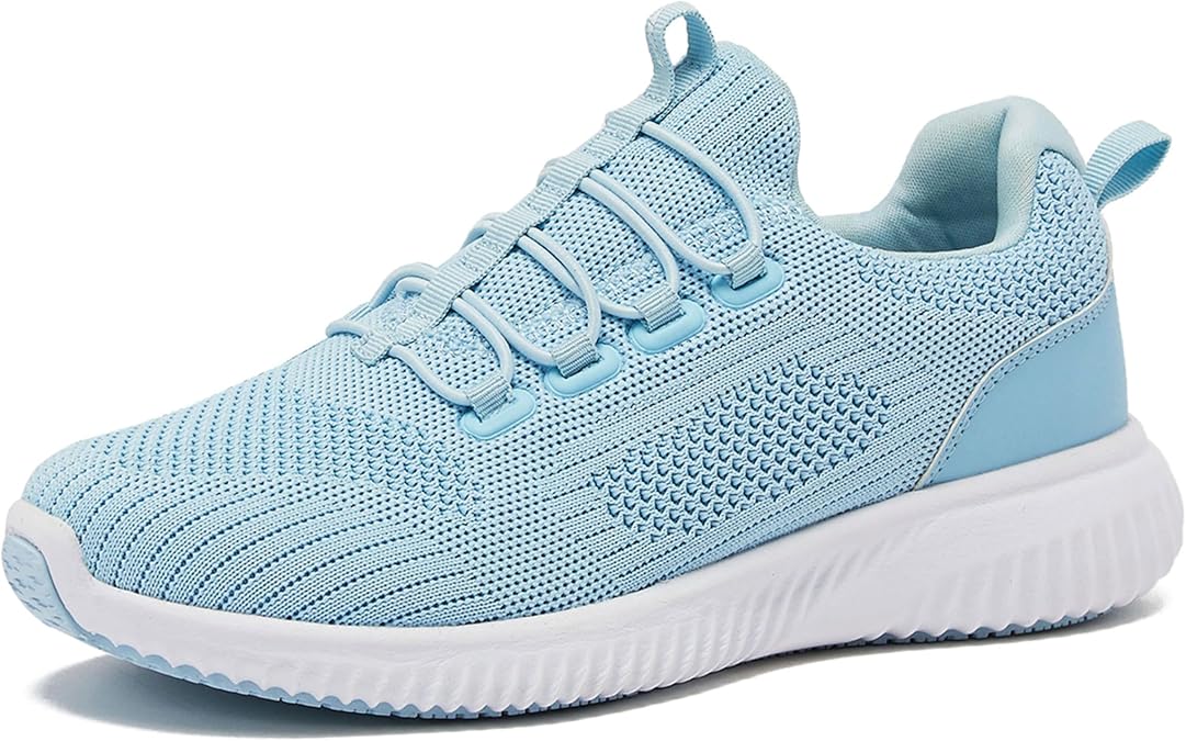 Avia Air Slip On Shoes for Women - Casual Comfortable Athletic Tennis Walking Sneakers for Women with Memory Foam - Sizes 6 to 12, Medium & Wide Width - Black, Grey with Pink, Aqua Blue & White