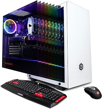 CYBERPOWERPC Gamer Xtreme VR Gaming PC, Intel Core i7-9700F 3.0GHz, NVIDIA GeForce RTX 2060 6GB, 16GB DDR4, 1TB PCI-E NVMe SSD, WiFi Ready & Win 10 Home (GXiVR8540A2, White)