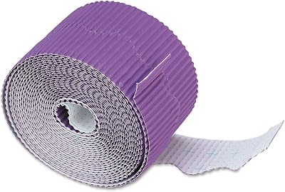 Pacon 37334 Bordette Decorative Border, 2 14-Inch x 50-Ft Roll, Violet