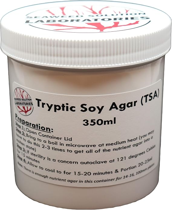 Tryptic Soy Agar (TSA), 350 Milliliters - Sterilized