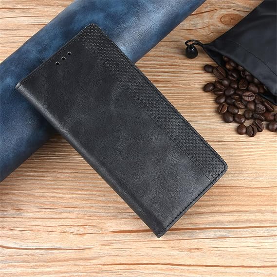 Folio Case for ZTE Nubia Red Magic 11 Air 5G Case, High Quality PU Synthetic Leather, Wallet Type, Abrasion Resistant, Shock Resistant, Notebook Type, Wallet Type, Magnetic Stand Function, Card