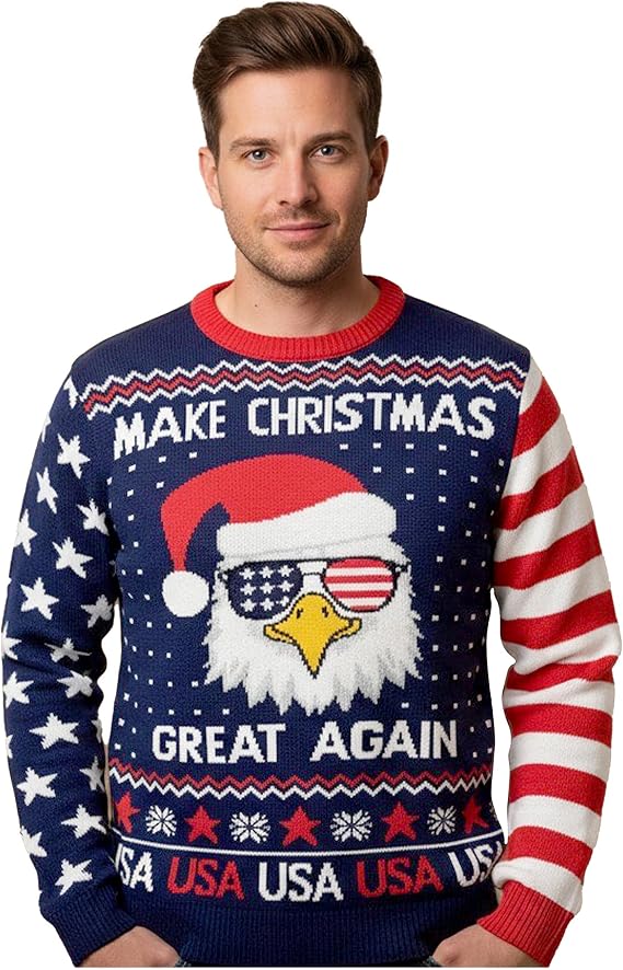 Tstars Santa Sports Ugly Christmas Sweater Men Basketball Hockey Golf