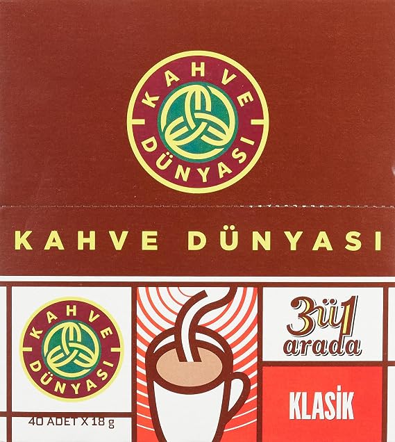 Kahve Dünyası 3'ü 1 Arada Klasik Hazır Kahve 40'lı