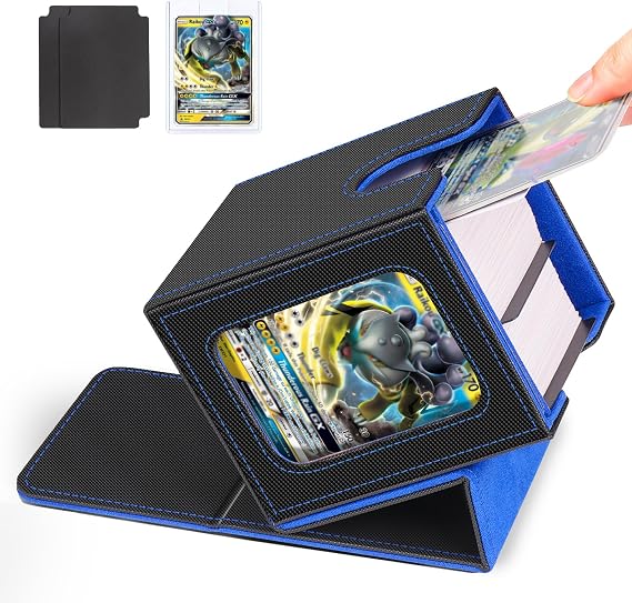 Card Deck Box for MTG Commander, Deck Case Holds 100 Double-Sleeved Cards