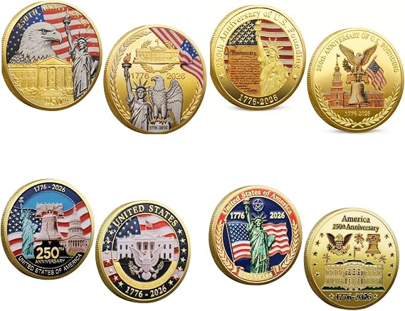250th Commerative Coin 4 Coin Set