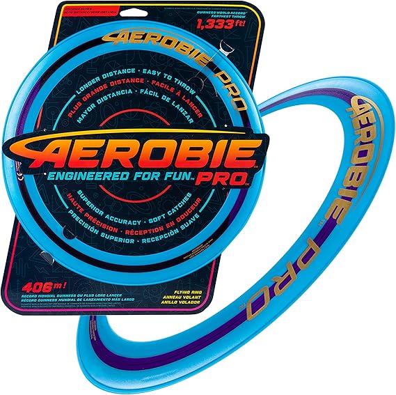 Aerobie Pro Ring Outdoor Kids Toy for Boys and Girls, All Ages, Colors may Vary