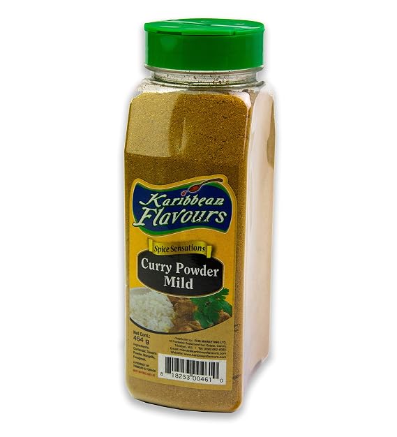 Premium Caribbean Curry Powder - (Mild Curry, 16 Ounce) No MSG - No Salt - No Pepper - No Preservatives - From Trinidad And Tobago (Mild Curry, 16 Ounce) - Spice Sensations
