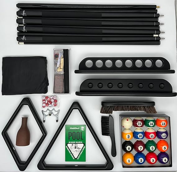 Premium Pool Table Accessory Kit - Black
