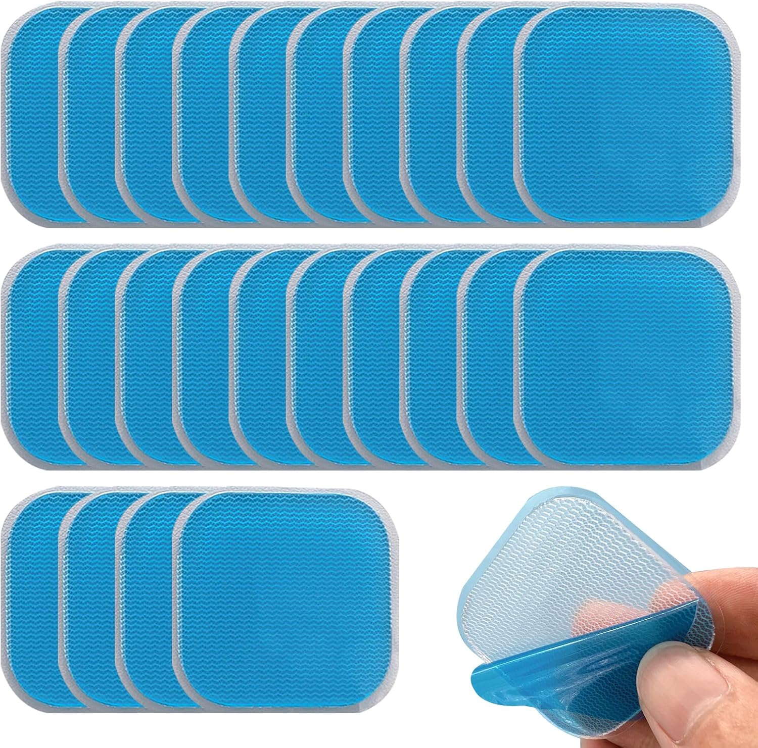 Gel Pads Kompatibel Mit Beurer EM 59 24 Stück EMS Gel Pad Anwendbar auf Beurer EM 59 Gel Pads Ersatzsets Heat Geräten Selbsthaftenden Gel-Pads Elektrische Muskelstimulation