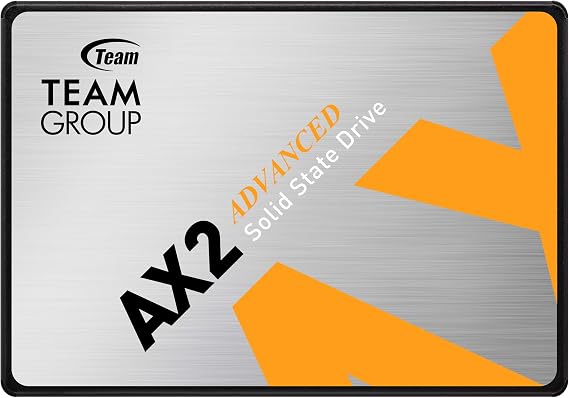 TEAMGROUP AX2 256GB 3D NAND TLC 2.5 Inch SATA III Internal Solid State Drive SSD (Read Speed up to 520 MB/s) Compatible with Laptop & PC Desktop T253A3256G0C101