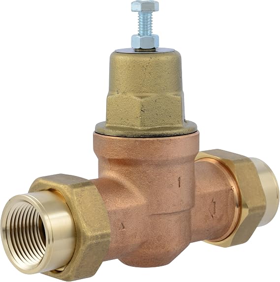 Cash Acme EB45 Pressure Regulating Valve, Double Union, 1 Inch NPT Female, Metal Top, 60 PSI, PVA20M-DUTH-60