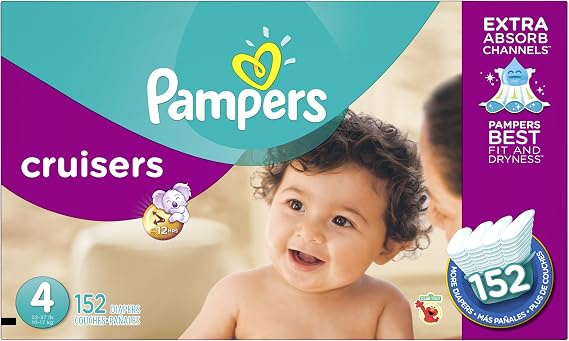 Pampers Cruisers Diapers Size 4 152 Count