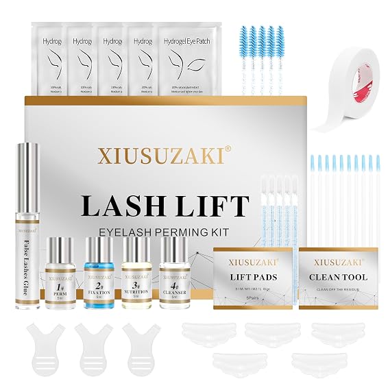 Lash Lift Kit, Lash Perm Kit with Upgraded Glue DIY Eyelash Perm for Beginners Eyelash Lifting Tools Suitable for Salon Long-Lasting Curl Professional Series