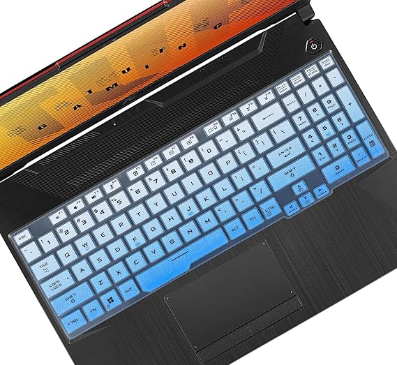 Keyboard Cover 15.6" ASUS TUF Gaming A15 TUF506IV TUF506IU TUF506IU-ES74 FA506 FX502 16.3" ASUS TUF Gaming A17 TUF706IU F17 FX706 ASUS TUF Gaming A15 A17 Keyboard Protection Skin dual blue
