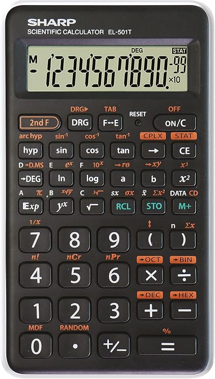 SHARP EL501TWH Scientific Calculator