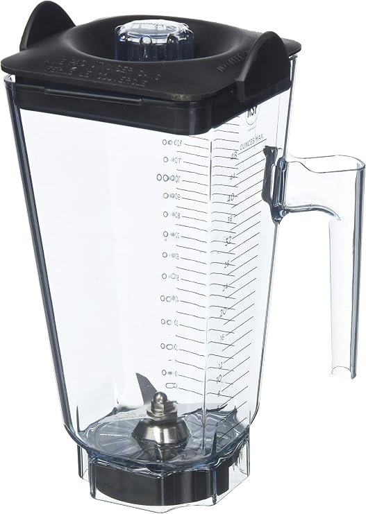 Vitamix 15504 Commercial NSF Wet Blade and Lid Vita Mix Standard Stackable Container, 48 oz., Clear