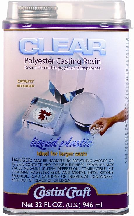 Clear Casting Resin With Catalyst 32 Ounce