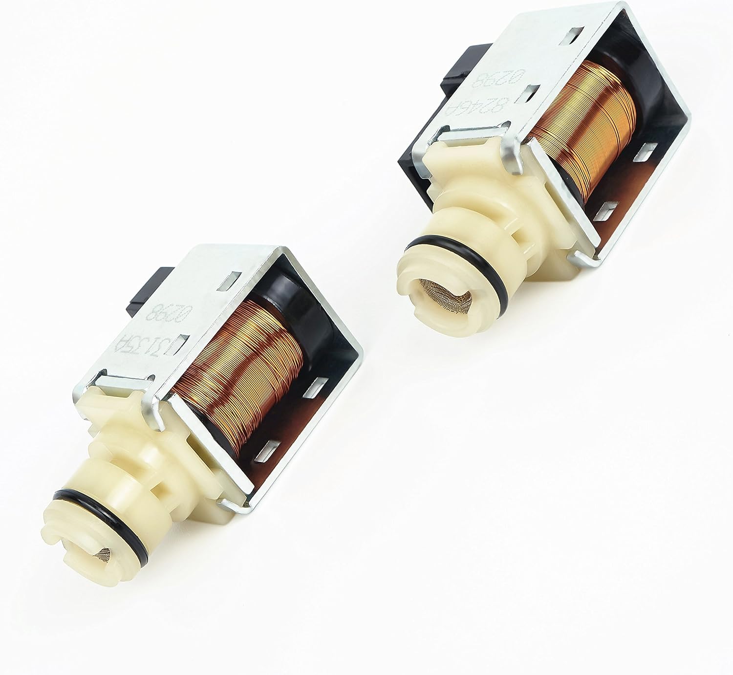4L60E Transmission Shift Solenoid Valve Set for GM Chevrolet Buick Transmission 1-2 2-3 A & B Shift Replace 24230298 OEM 2pcs