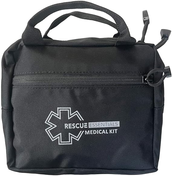 Rescue Essentials Wilderness First Aid (WFA) Kit - 70+ Components, Wound Care, Compact Kit
