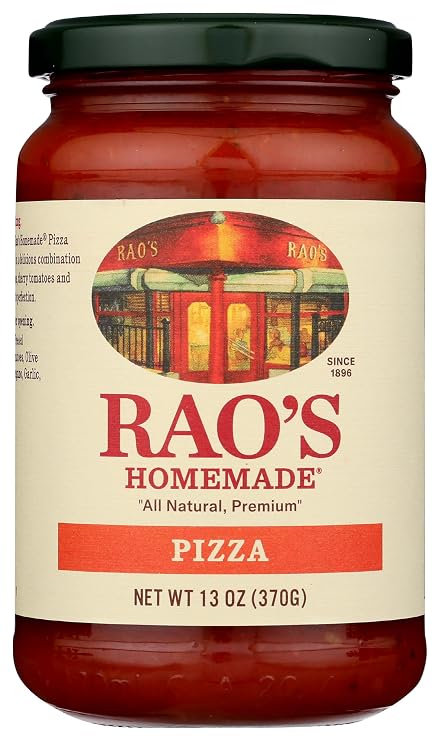 Rao's Homemade Classic Pizza Sauce, 12.3 oz, Keto Friendly, Tomato Sauce, Premium Quality Tomatoes from Italy and Olive Oil