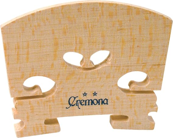 Cremona VP-202 2-Star Violin Bridge 1/4 Size Northern Maple Pre-Cut & Tapered Enhance Tone & Projection
