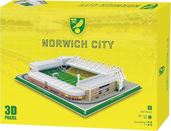 Pro-Lion 3D Jigsaw Puzzle, Norwich City, Carrow Road Stadium