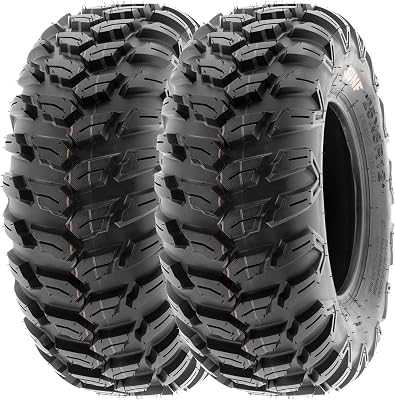 SunF 26x11R12 ATV UTV Tire 26x11x12 Loose Over Hardpack 6 PR A043 - PAIR of 2