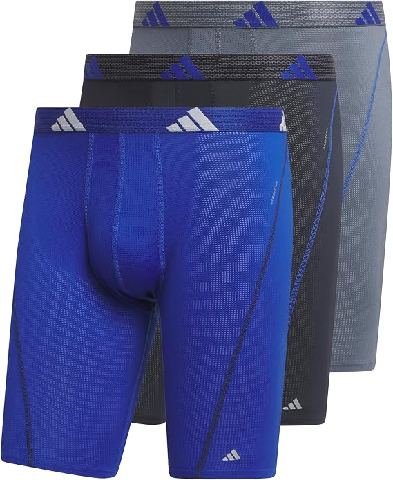 adidas Men's Performance Boxer Brief Underwear 3-Pack