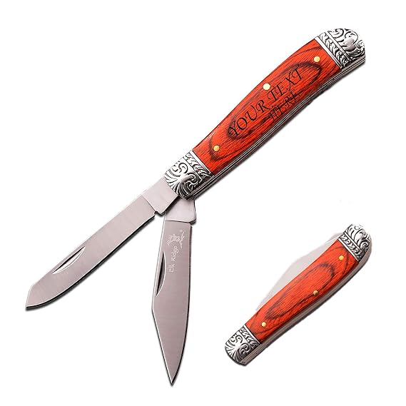 Personalized Gentlemen's Knife, Trekking, Father's Day, Engraved With Your Personalizations, Design Your Own