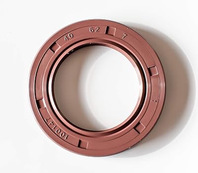 EAI 40mm x 62mm x 7mm FPMFKM TC Double Lip wStainless Steel Spring Oil Seal. Comp. w Viton Shaft Seal