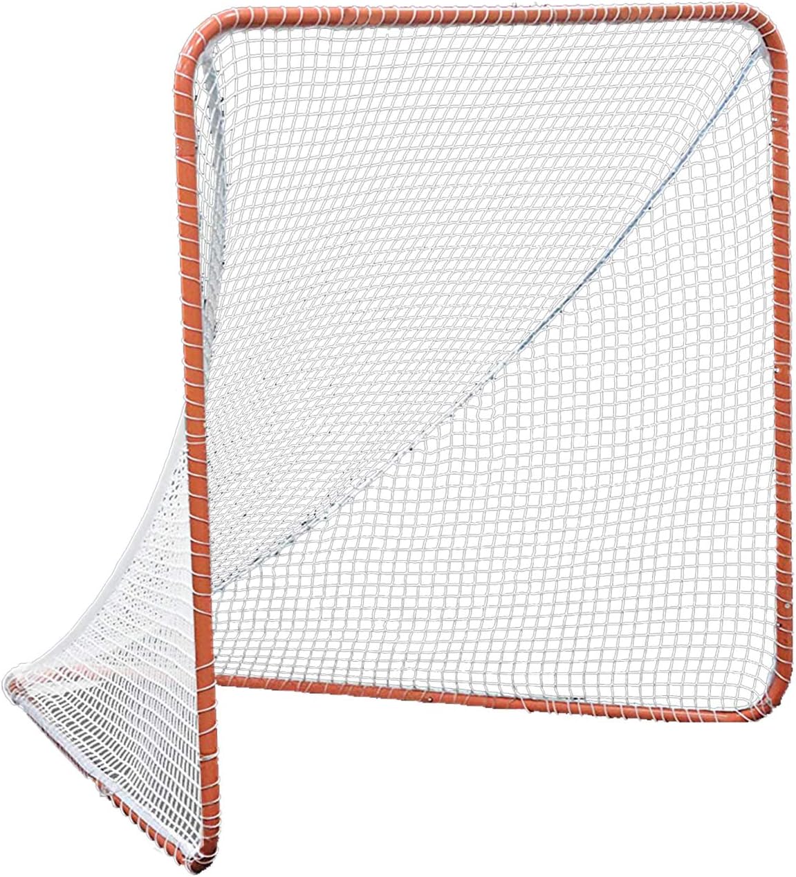 Kapler Lacrosse Goal Net - 6 x 6 Regulation Portable Steel Frame for Backyard Training - Ideal for Kids & Adults Practice Accuracy