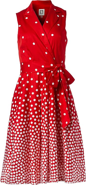 Anne Klein Women's Notch Collar Wrap Dress