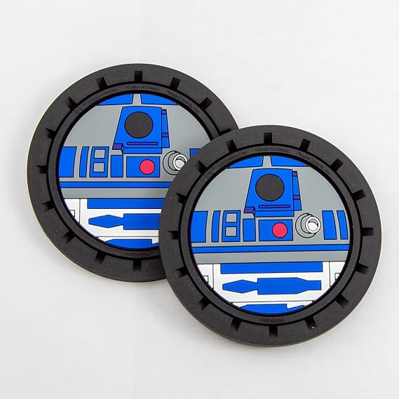 Plasticolor 000684R01 Star Wars R2D2 Auto Cup Holder Coaster for Car Truck SUV 2-Pack