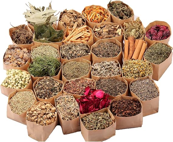 Witchcraft Supplies, 30Pcs Witchcraft Herbs Kit, Wiccan Altar Supplies and Wiccan Ritual Kit, Spiritual Healing Herbs for Curse and Healing