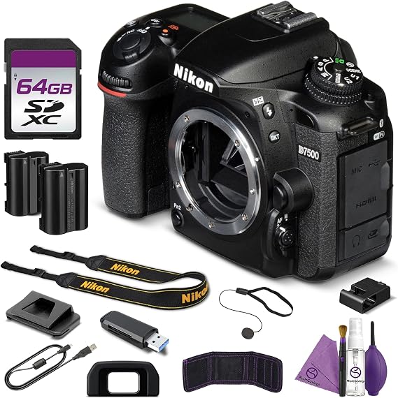 Nikon D7500 DSLR Camera 20.9MP Bundle