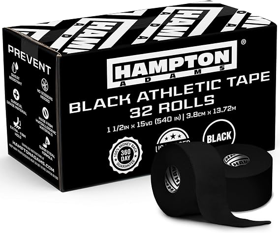 Hampton Adams Athletic Tape Multi Pack, Sports Medical Grade, Easy Tear