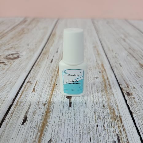 Akunbem Adhesive for Cosmetic Purposes, Clear, Liquid Form